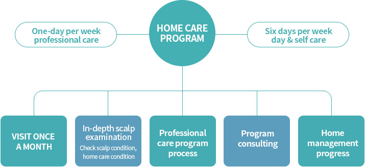 In-depth scalp examination - Check scalp condition, home care condition